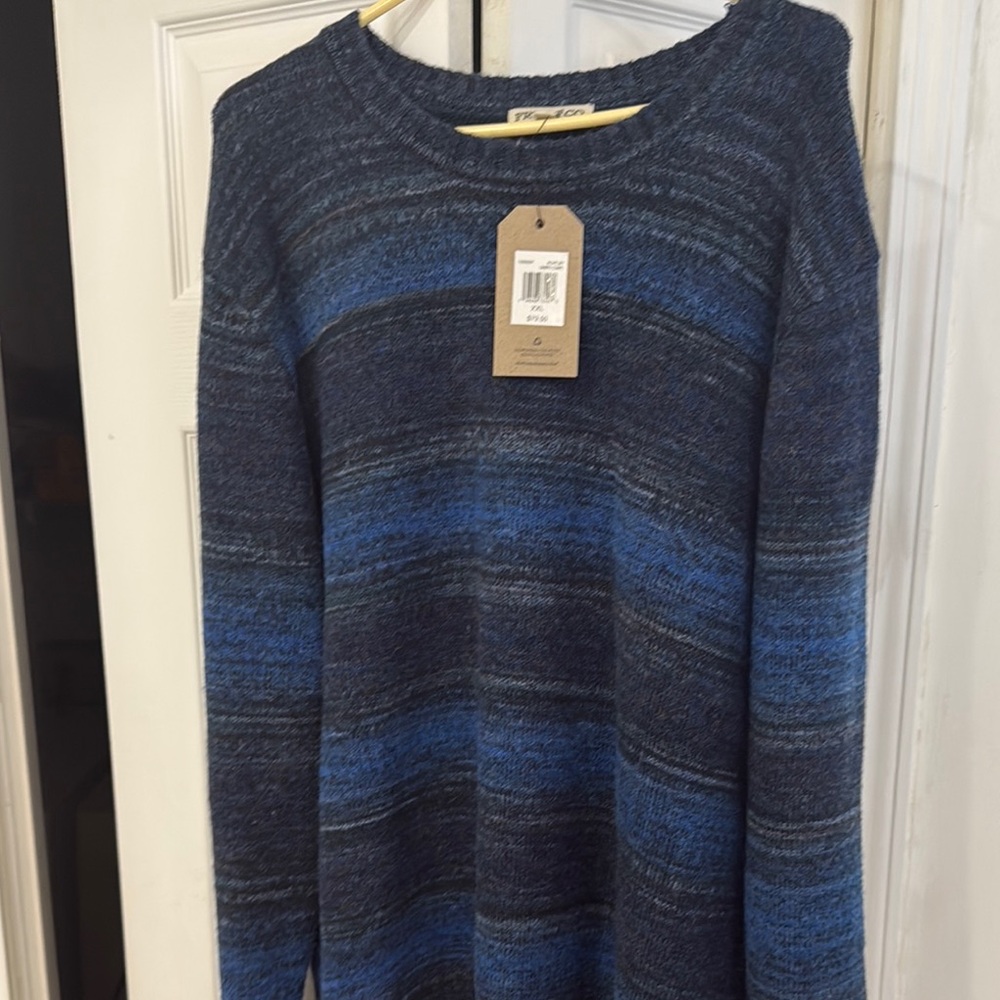 Frye  Blue Striped Sweater